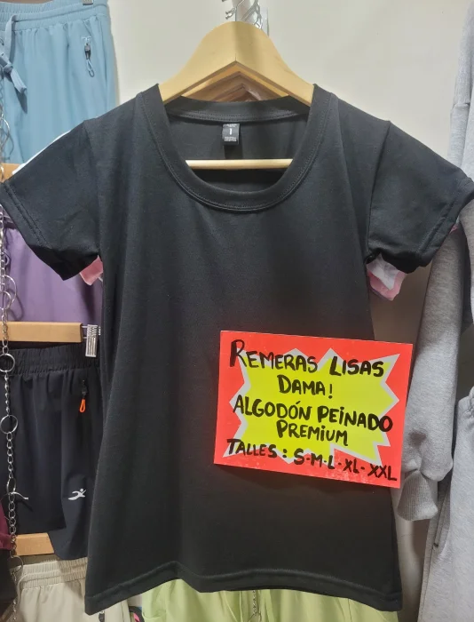 Remeras de Dama Algodón Peinado