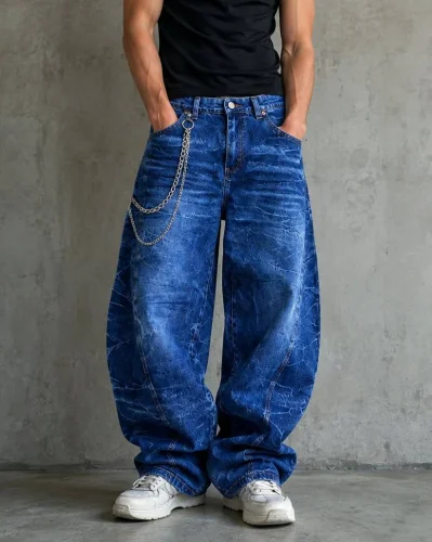 Cumana - Baggy Barrel Jeans Quebrado