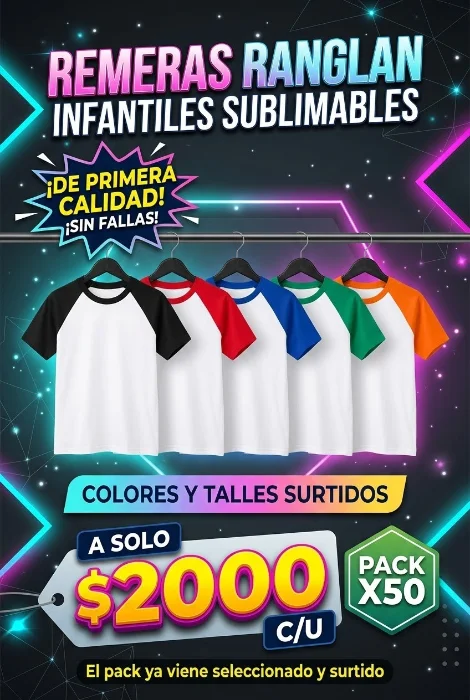 Remeras Ranglan Niño