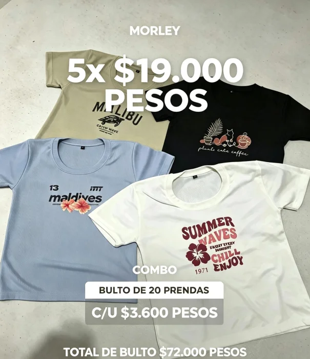 Morley Premiun Remeras de Dama
