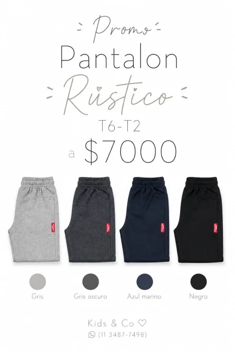 Promo Pantalón Rustico