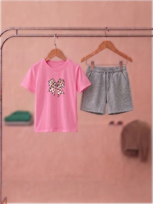 Remera Clásica Nena "moño"