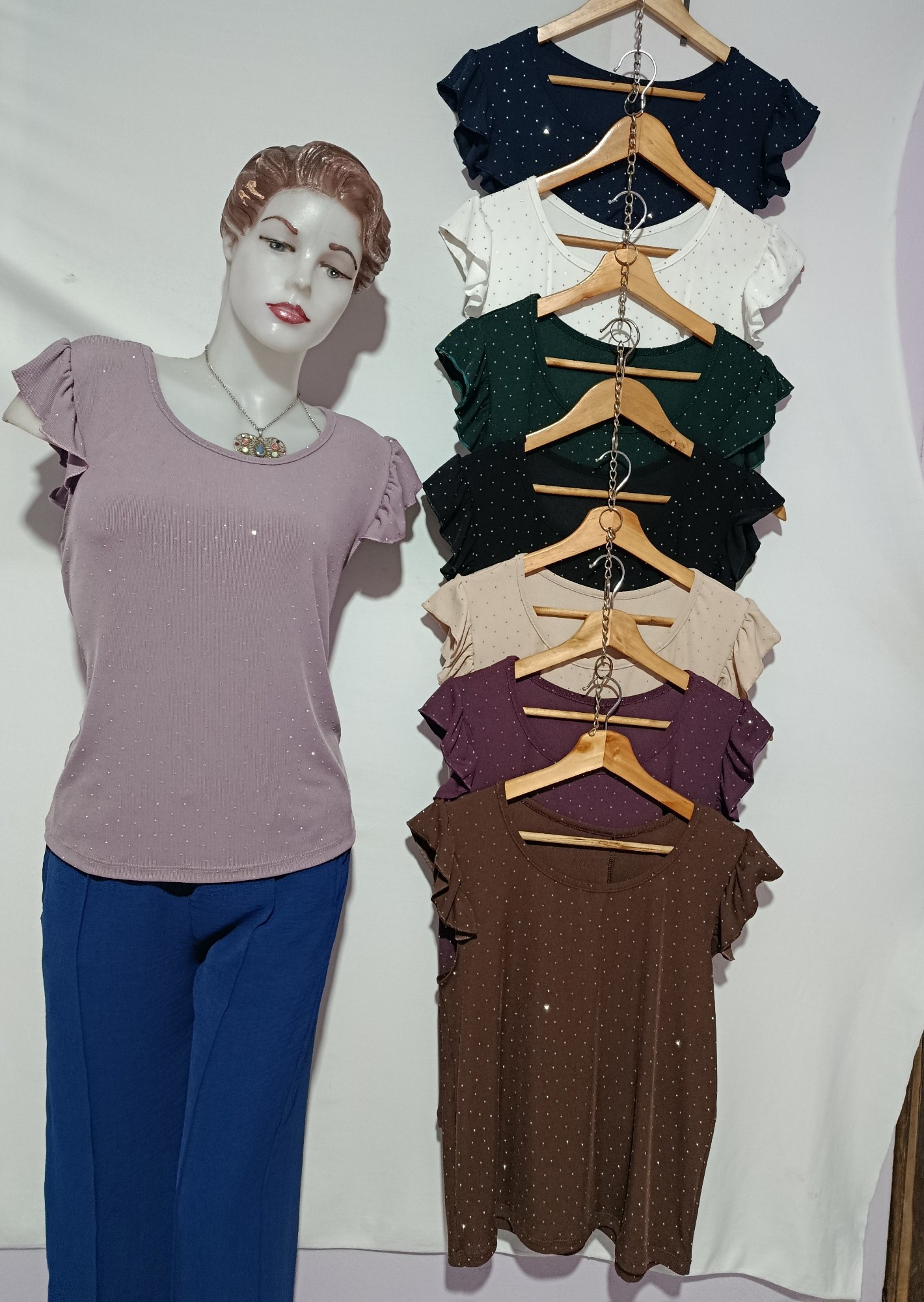 Musculosas con Strass - Imagen 2