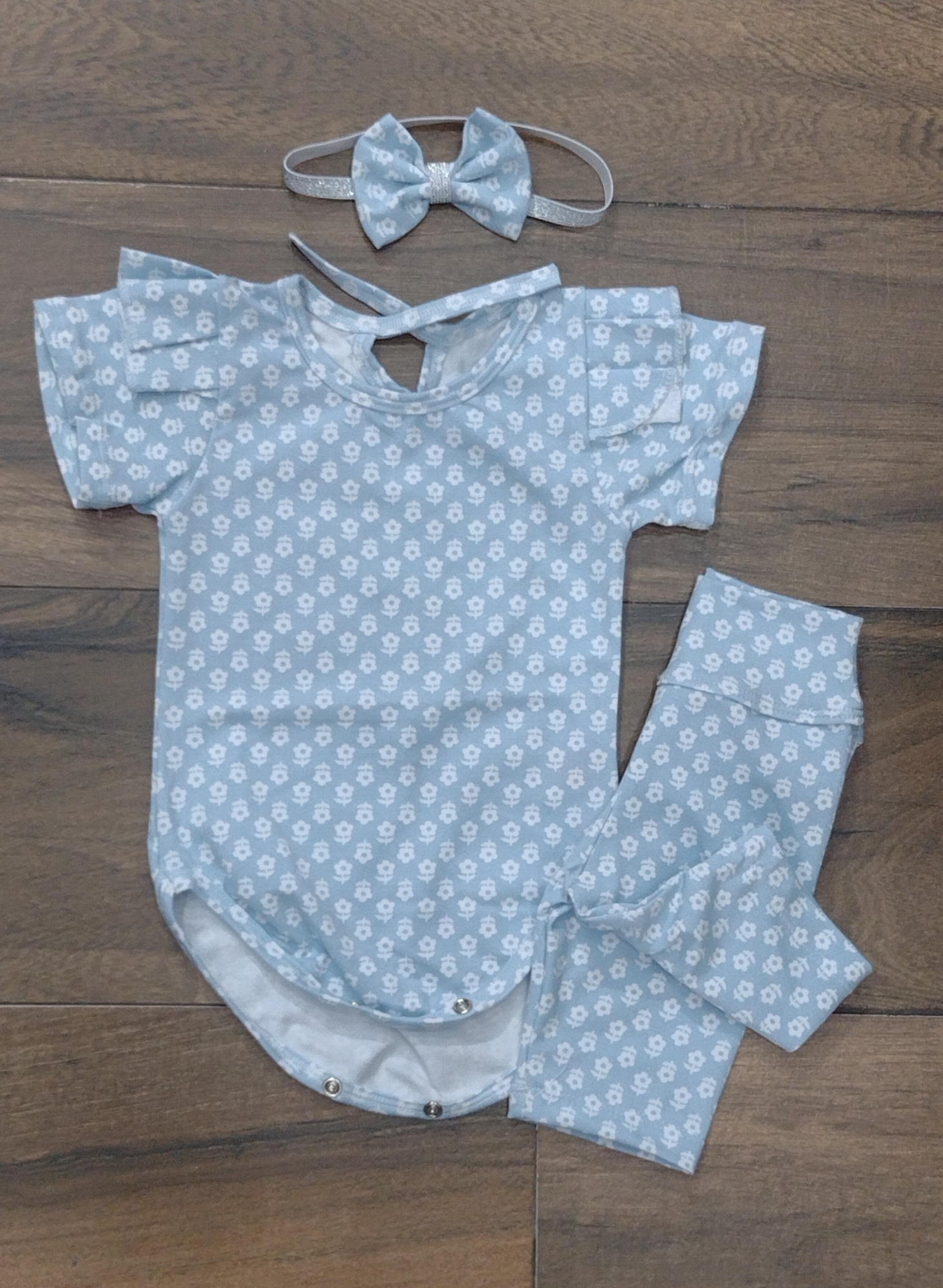 Conjunto para Beba Body+ Biker+ Vincha - Imagen 2