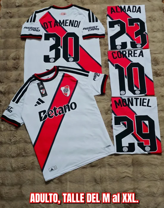 Camiseta Titular River Plate con Dorsal