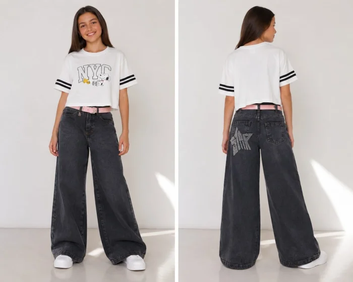 P/wide Leg More para Niña