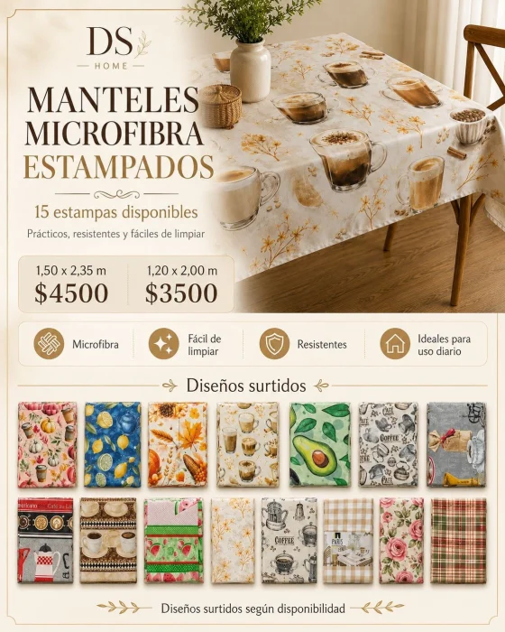 Mantel de Microfibra Estampado
