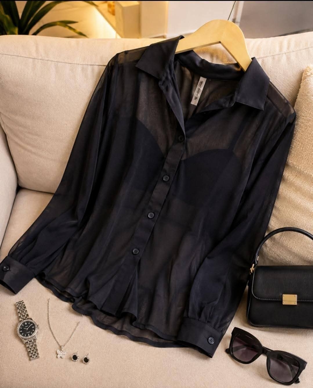 Camisa Tul Transparencia - Imagen 2
