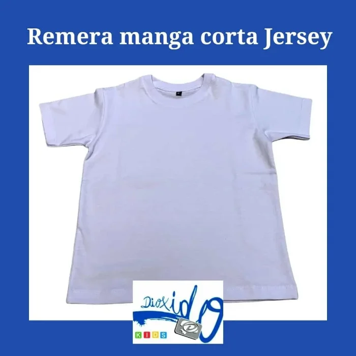 Remera Manga Corta Escolar Talles del 4 al 16