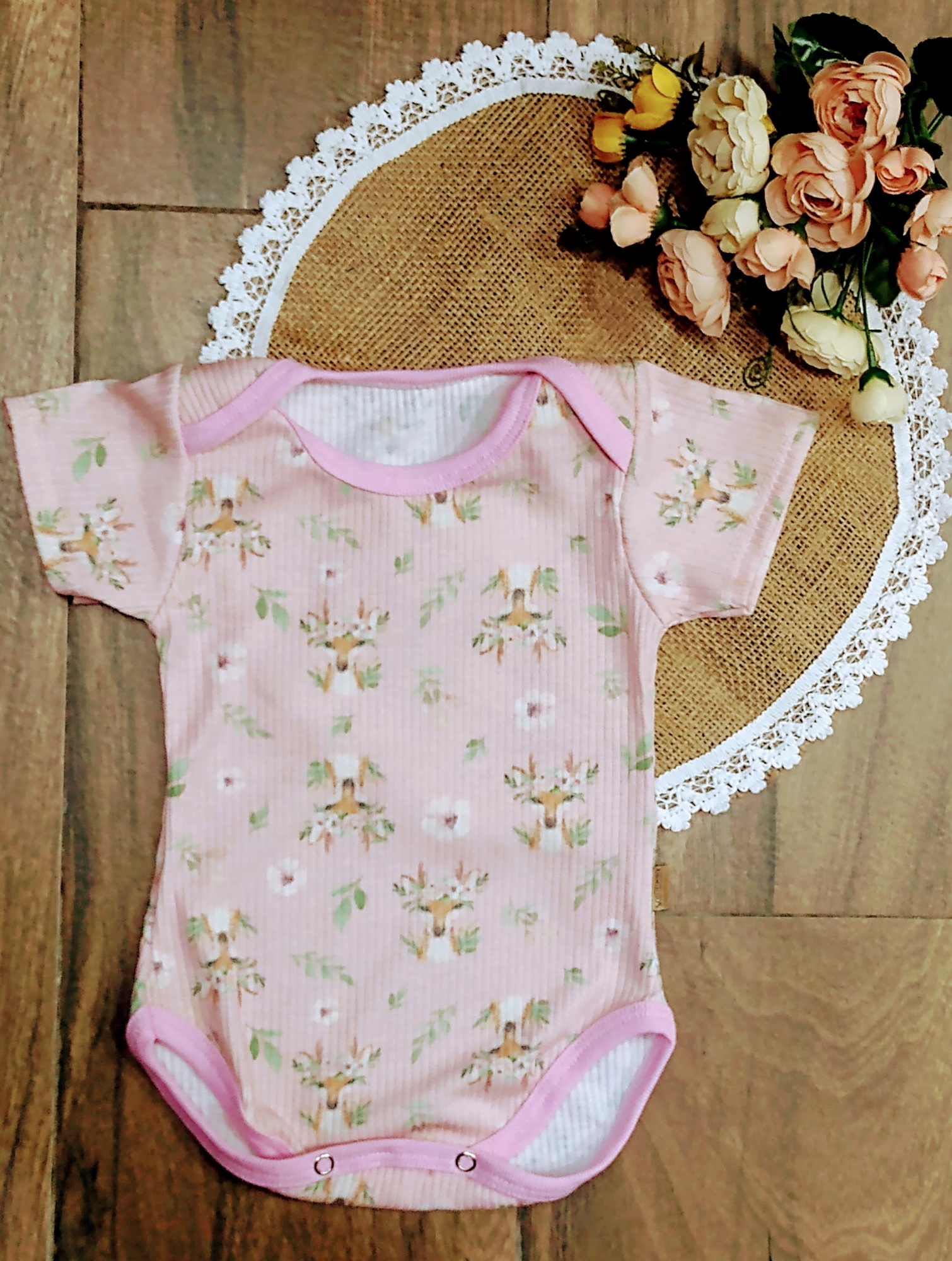 Bodis Unisex en Algodón Canalado Talle 1 al 5 - Imagen 3