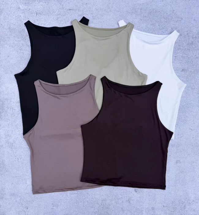Musculosa Doble Tela Delantera