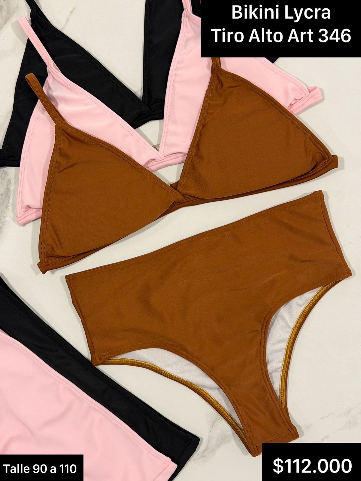 Art 346 Bikini Tiro Alto Lycra - Imagen 2