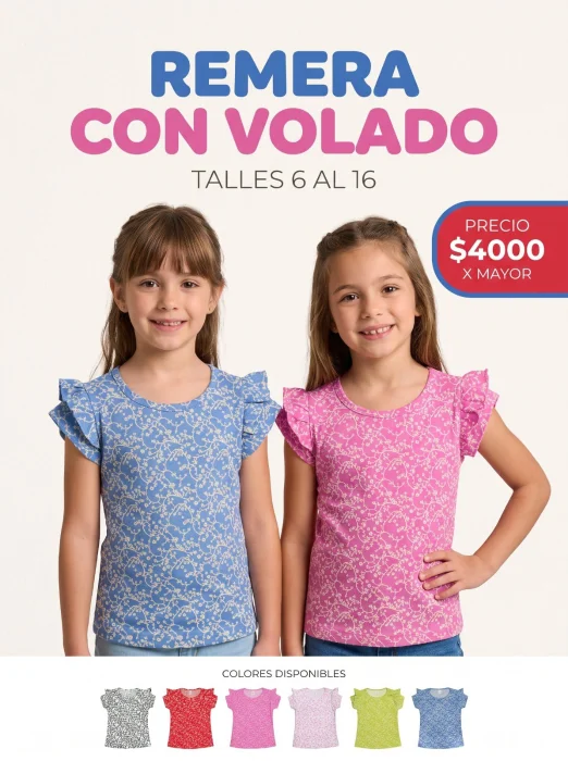 Remeras con Volado