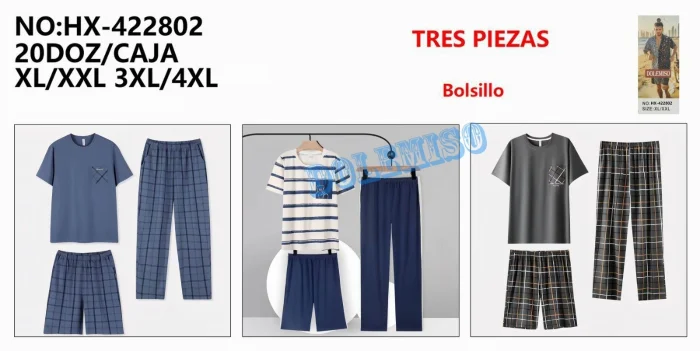 Pijama de Hombre Talles Especiales Venta Solo por Docena