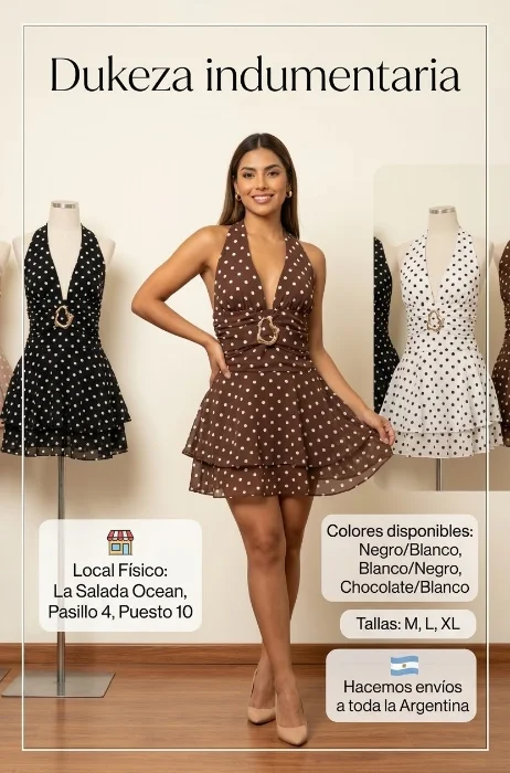 Vestido Gasa a Lunares