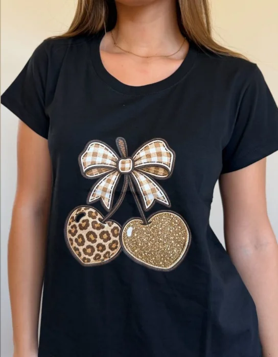 Remera Estampada de Dama