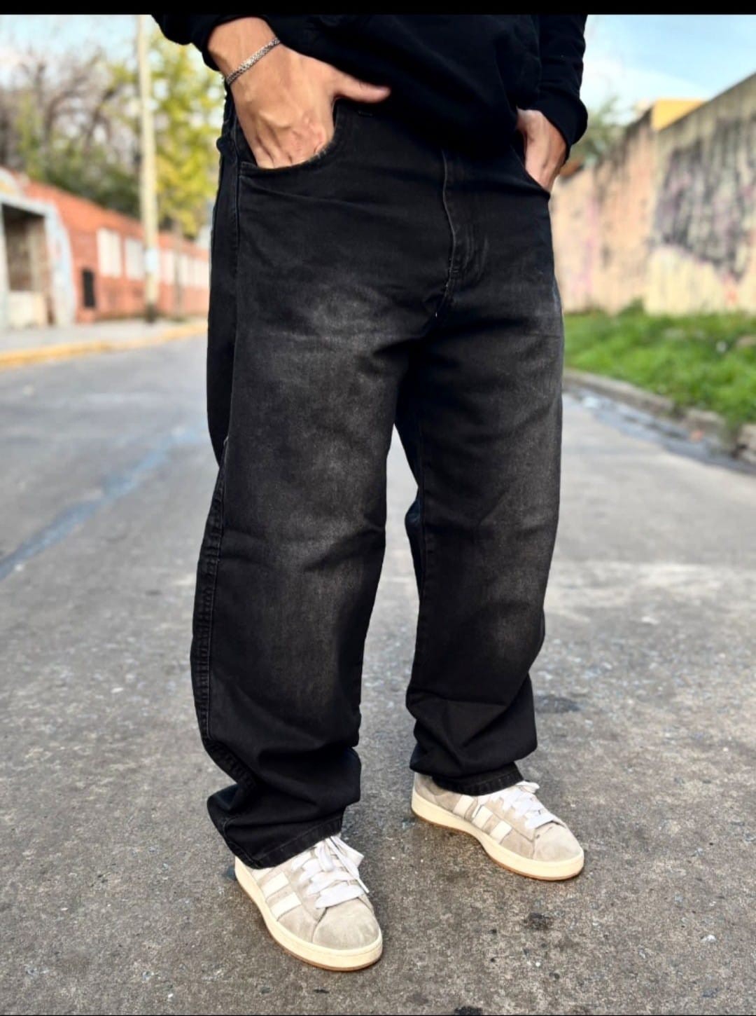 Baggy Jeans Araña Bordado - Imagen 2