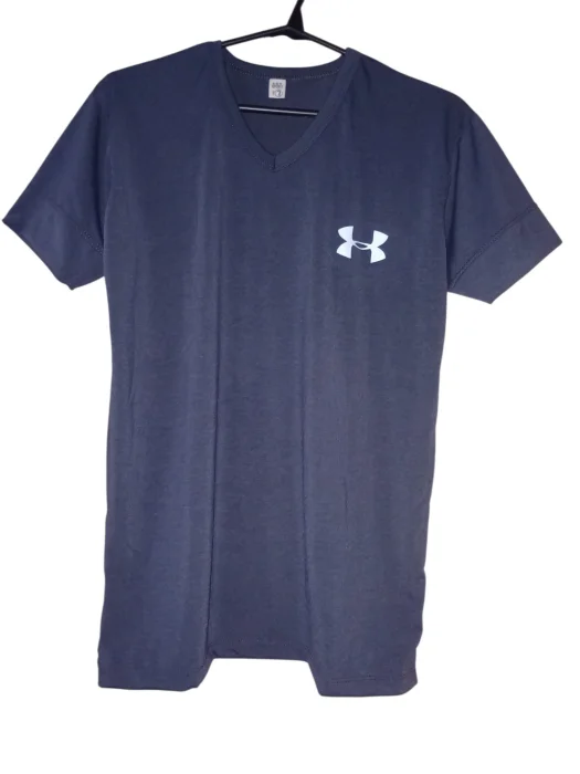 Remeras Cuello V de Modal con Logos por 6 Unidades una Curva