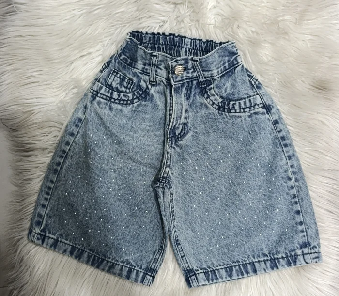 Bermuda Baggy Óxido con Brillo Lluvia