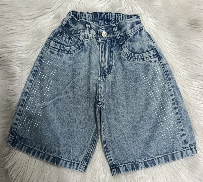 Bermuda Baggy Óxido con Brillo Tira