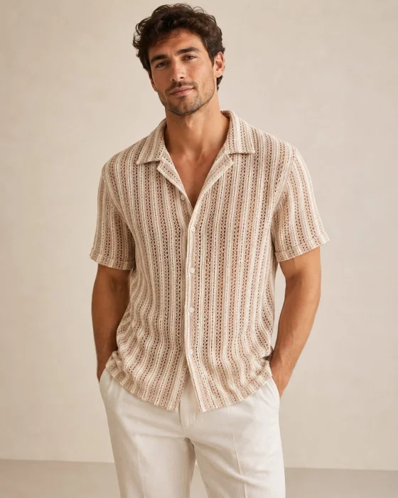 Camisas de Crochet Rayas