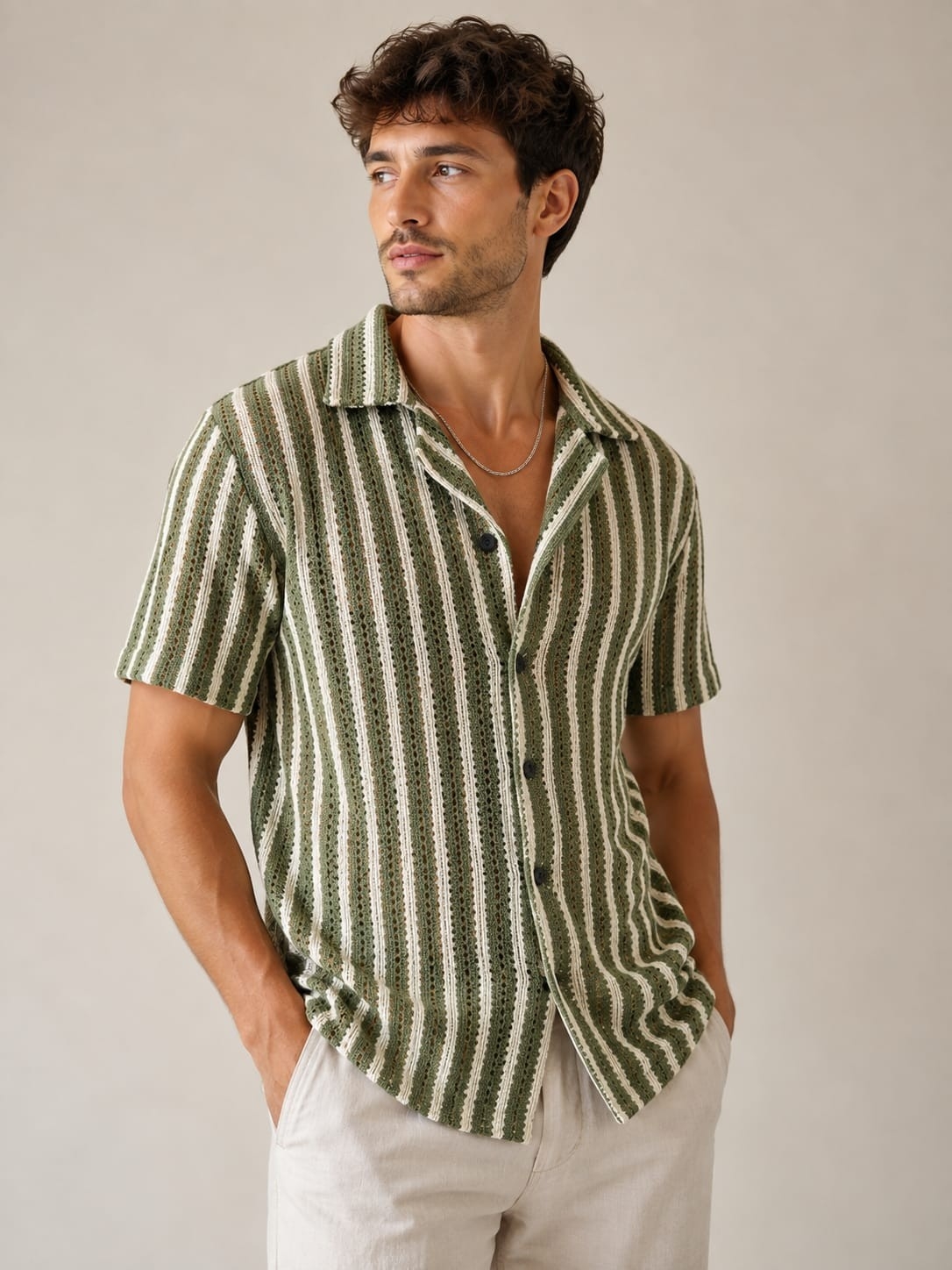 Camisas de Crochet Rayas - Imagen 2