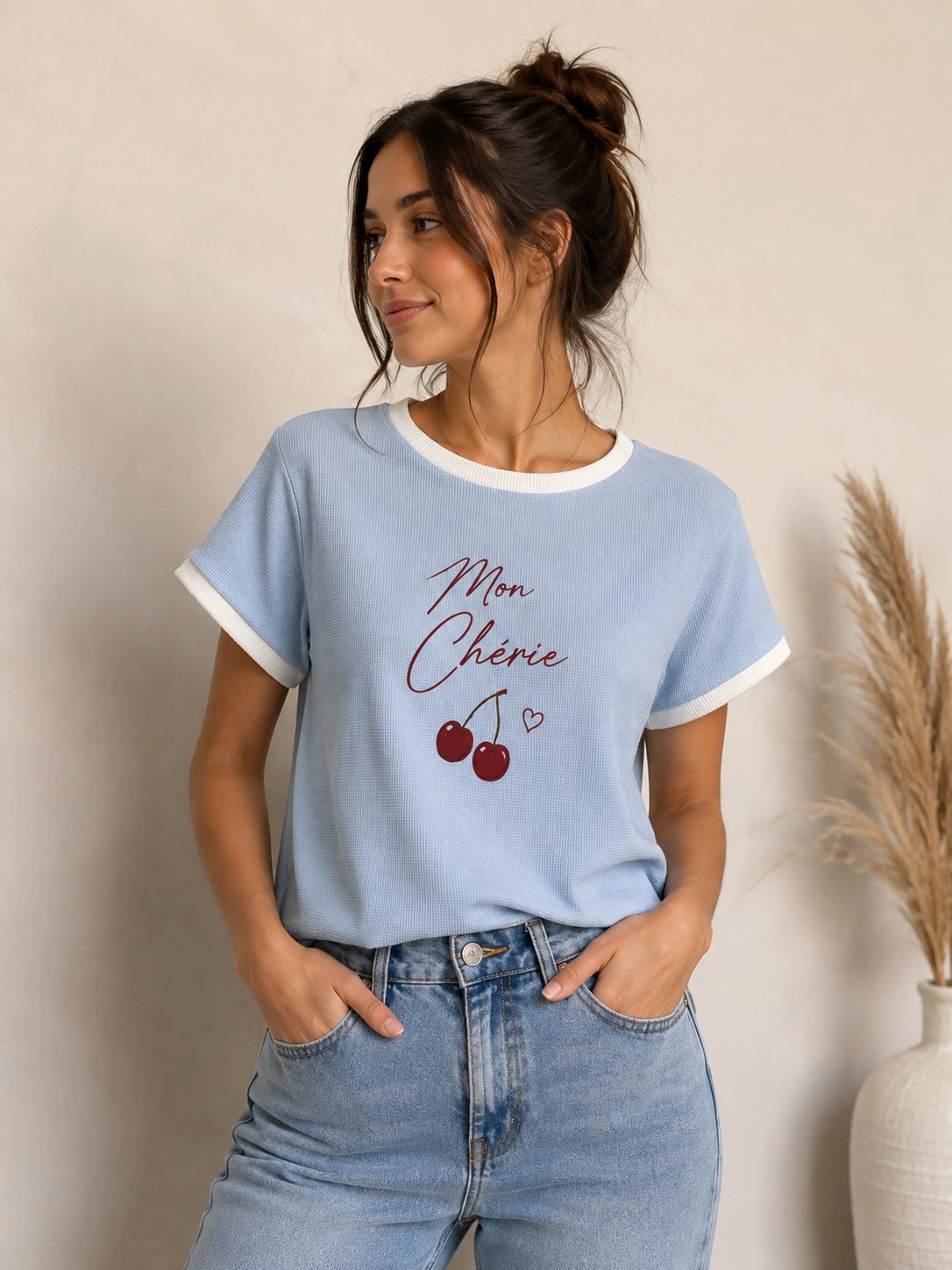 Remeras de Wafle Estampadas - Imagen 3