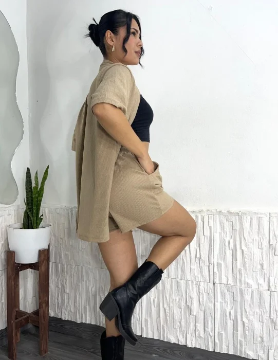Conj Kimono Short Solo Curvas