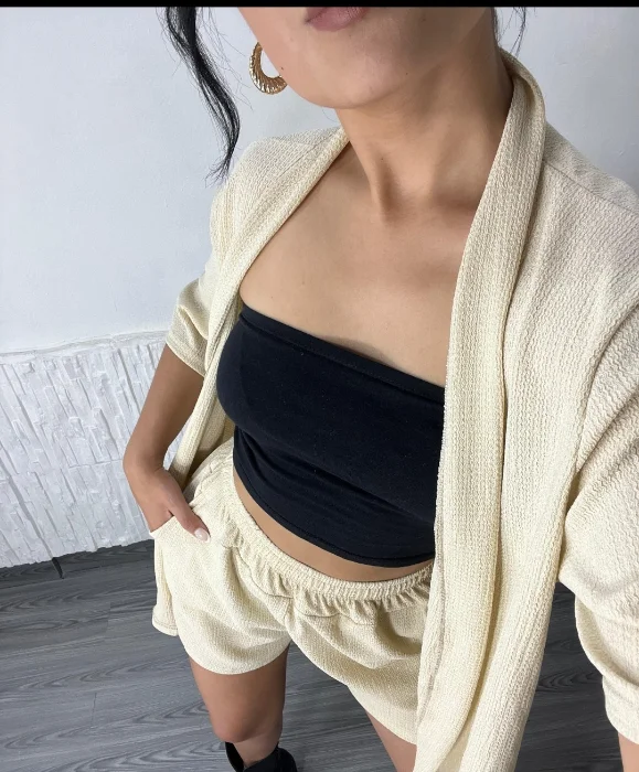 Conj Kimono Short Solo Curvas