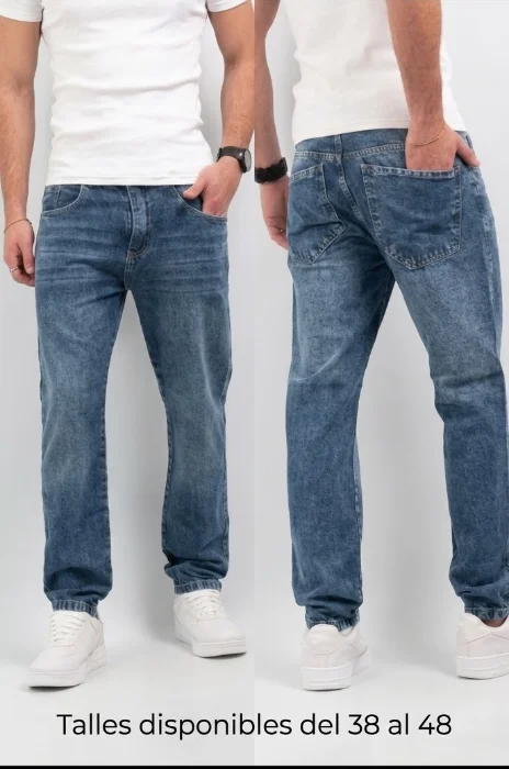 Jeans Corte Mon Hombre Rígido