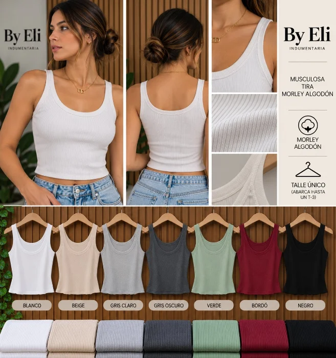 Musculosa con Tira Morley Algodón