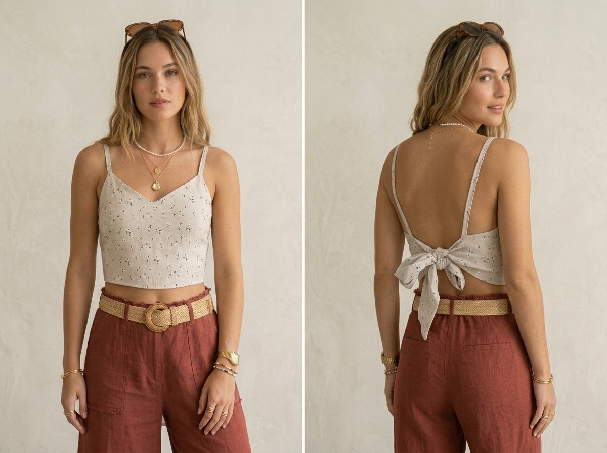Top Bella Musculosa Lino - Imagen 3
