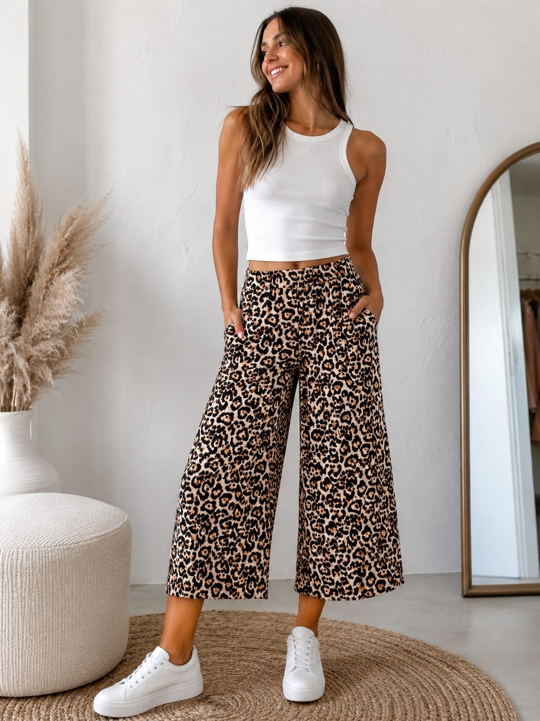 Palazo  de Modal Soft Print  Pantacourt - Imagen 2