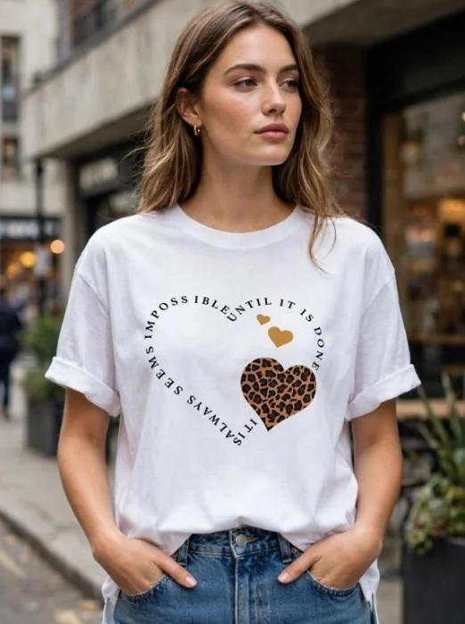 Remera Básica con Tajo de Jersey Peinado