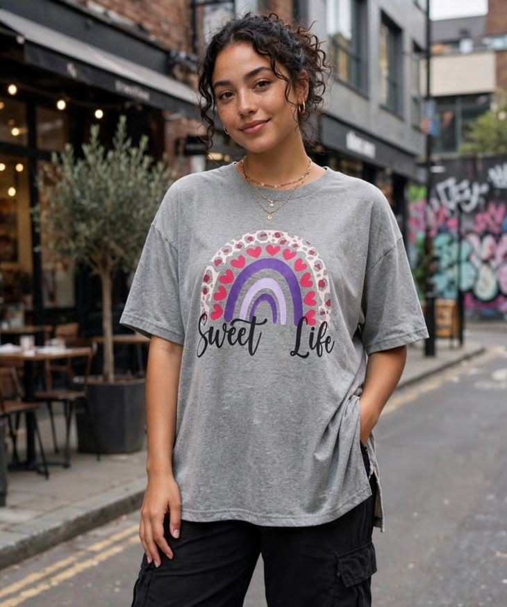 Remera Básica con Tajo de Jersey Peinado - Imagen 3