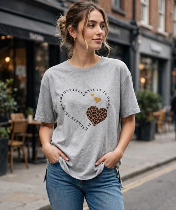 Remera Básica con Tajo de Jersey Peinado - Imagen 4