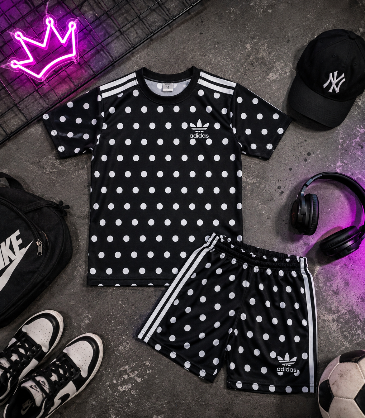  Conjunto Lunares Tendencia    Short + Remera  Diseño Adidas  Tela Set - 7E5646E2-F8E7-4A57-9108-35FC3041E36A.png