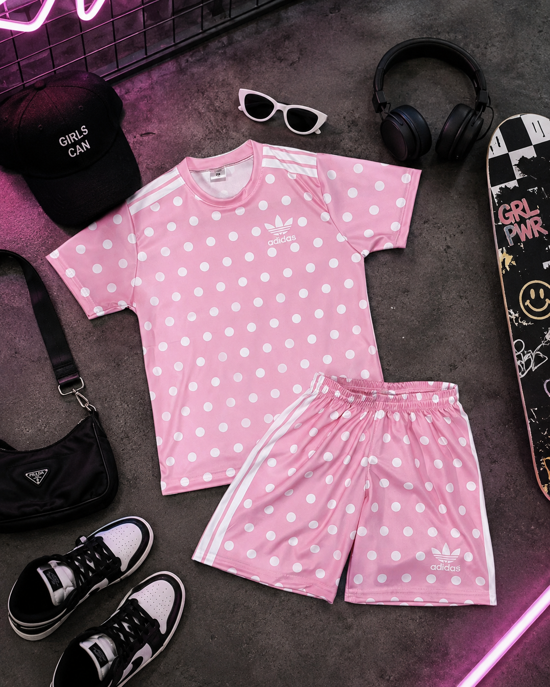  Conjunto Lunares Tendencia    Short + Remera  Diseño Adidas  Tela Set - AF360AA4-BC0D-440C-B8B5-B934F7C0853B.png