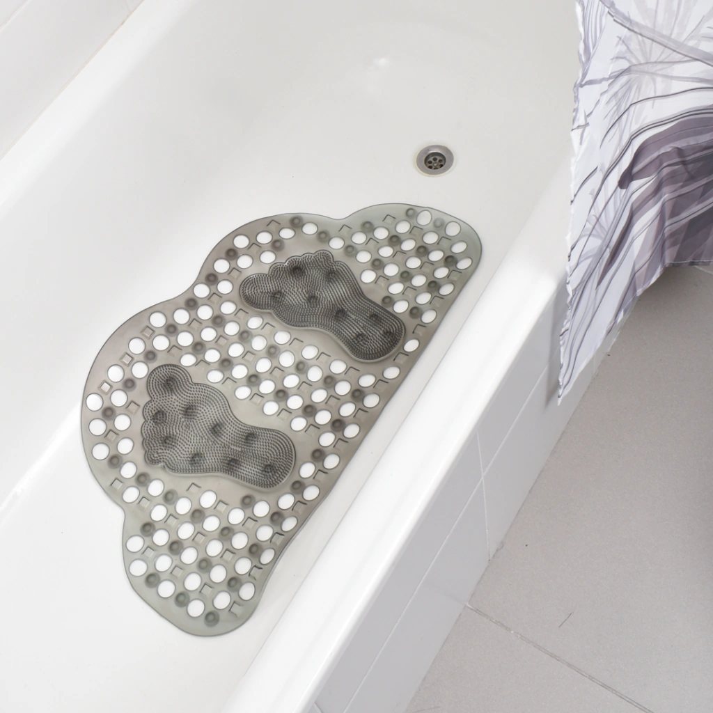 Alfombra de Baño Pvc Antideslizante | Diseño Pies, Secado Rápido y Fácil Limpieza - 1(6).jpg
