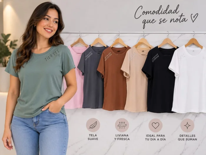 Remera con Puntilla