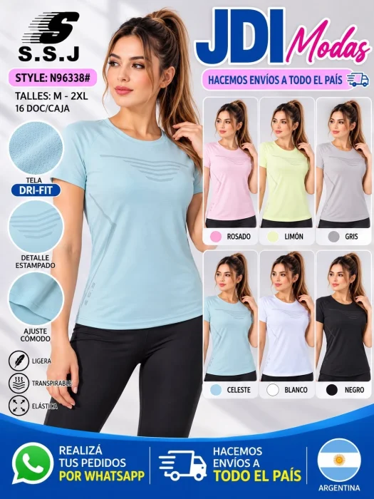 Remera Ssj de Dama Dry Fit