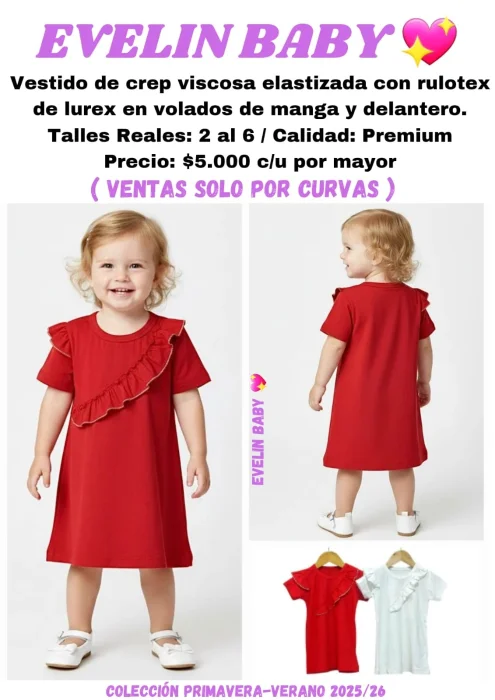 Vestido con Rulotex en Volados
