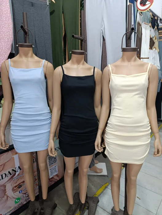 Vestido Frunce Liso