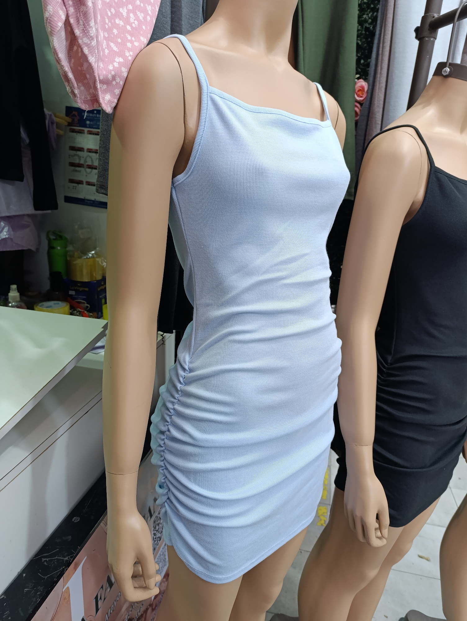 Vestido Frunce Liso - Imagen 3
