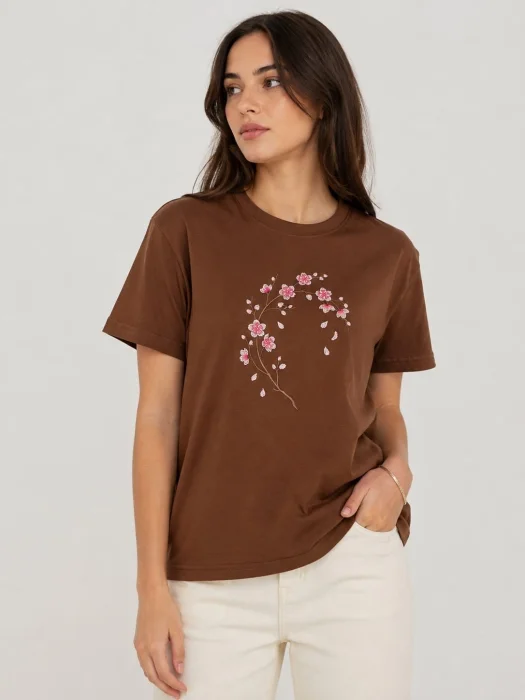Remeras Bordada Rama