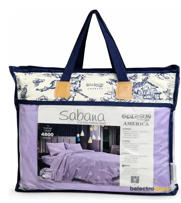 Sabana Golsund 2 Full de 4800 Hilos