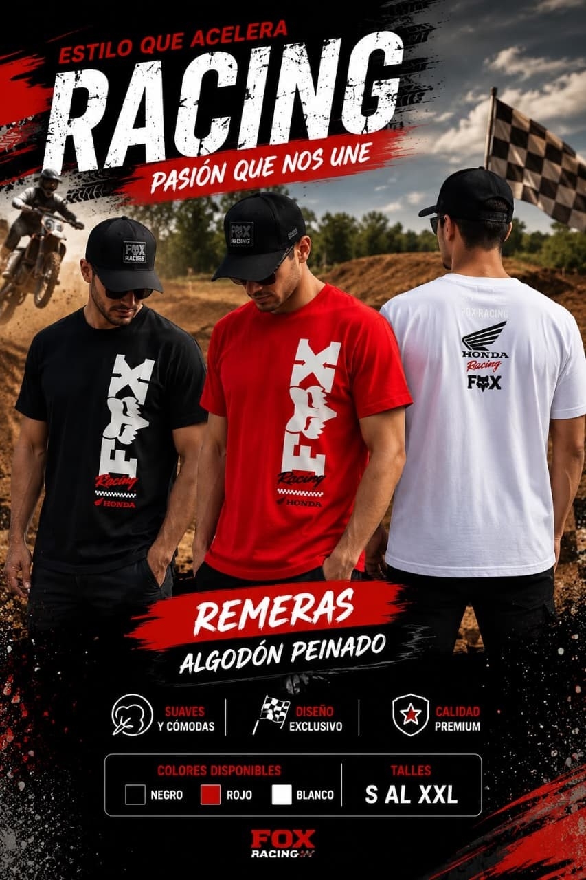 Remeras Algodón Fans de las Motos - Imagen 2