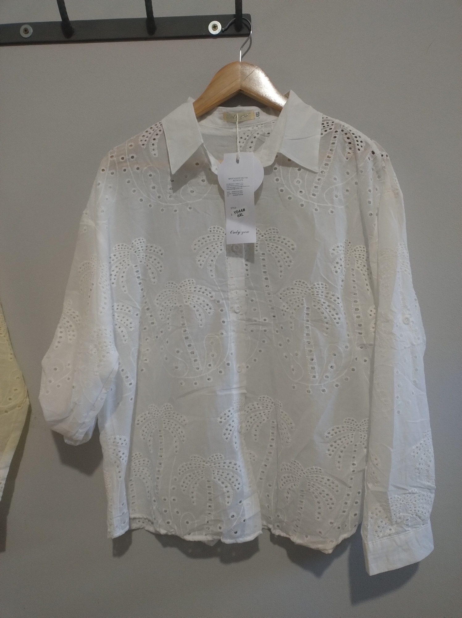 Camisa Importada  Broderie - Imagen 3
