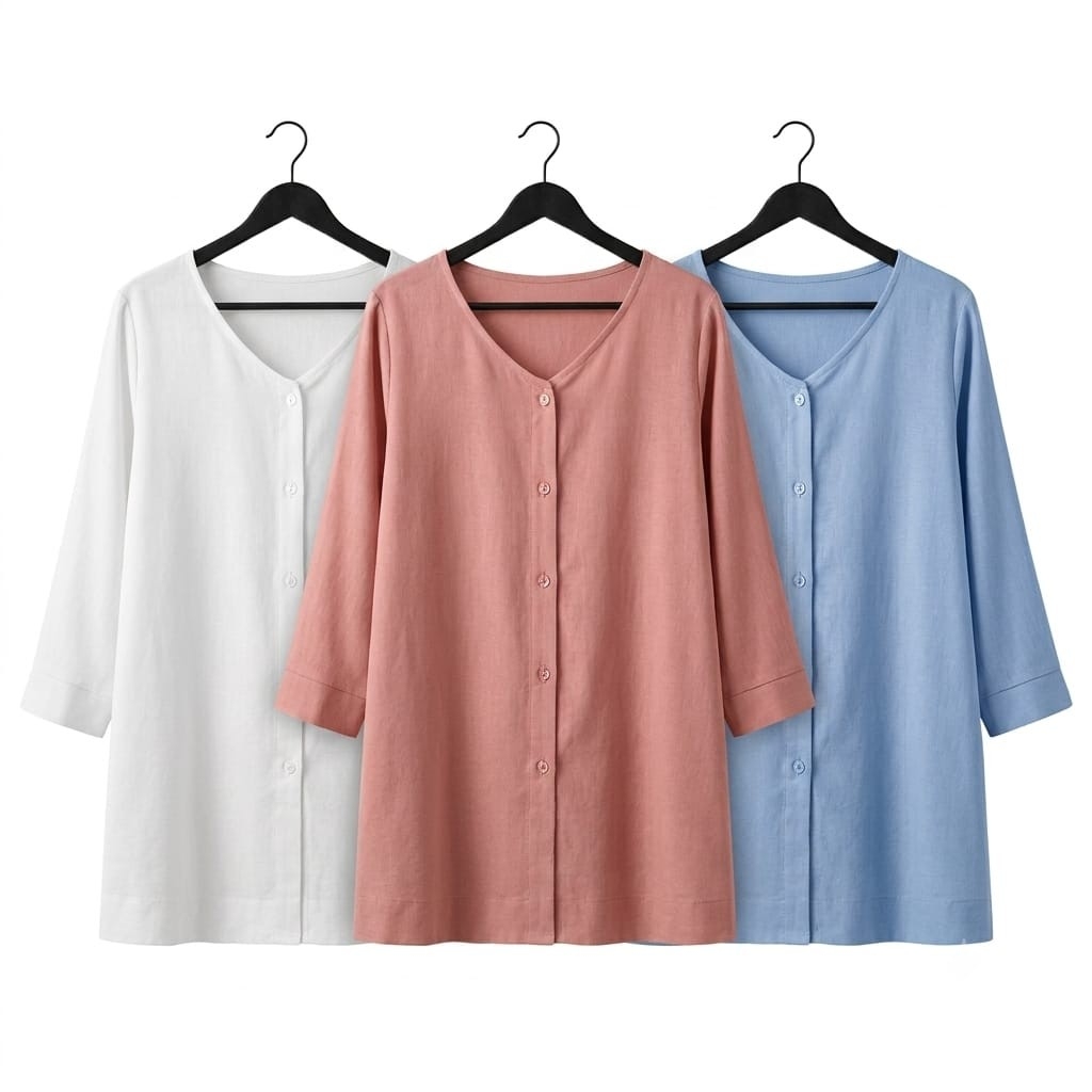 Camisa 3/4 / Talle Especial - Imagen 3
