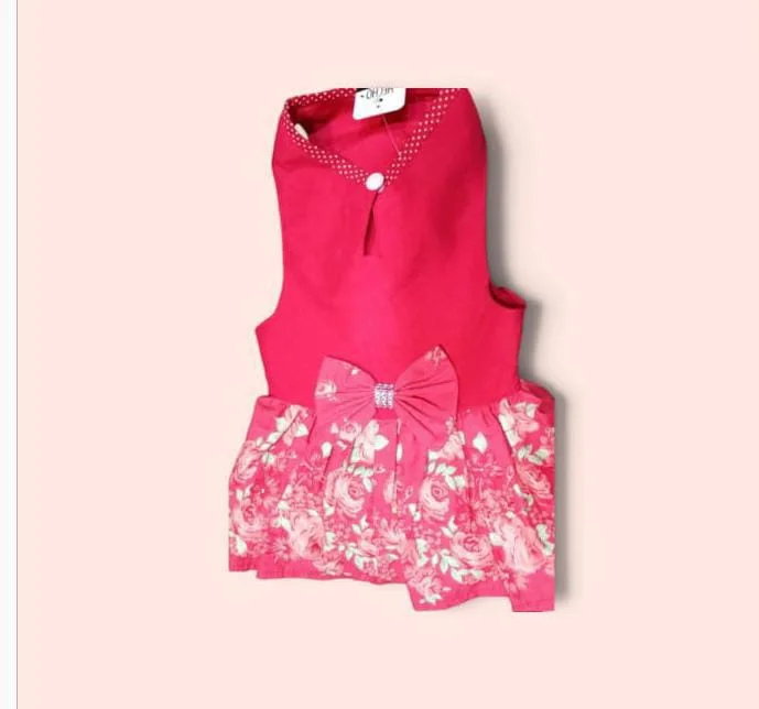 Vestido Tableado Moño Batista Hermosos